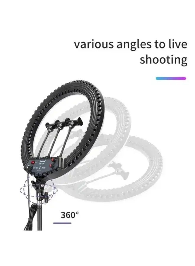 JMARY FM-18R LED Beauty Ring Light 18-inch Photography Live Streaming Fill Light - Image 4