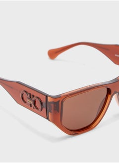Salvatore Ferragamo Modified Rectangle Sunglasses  - Image 3