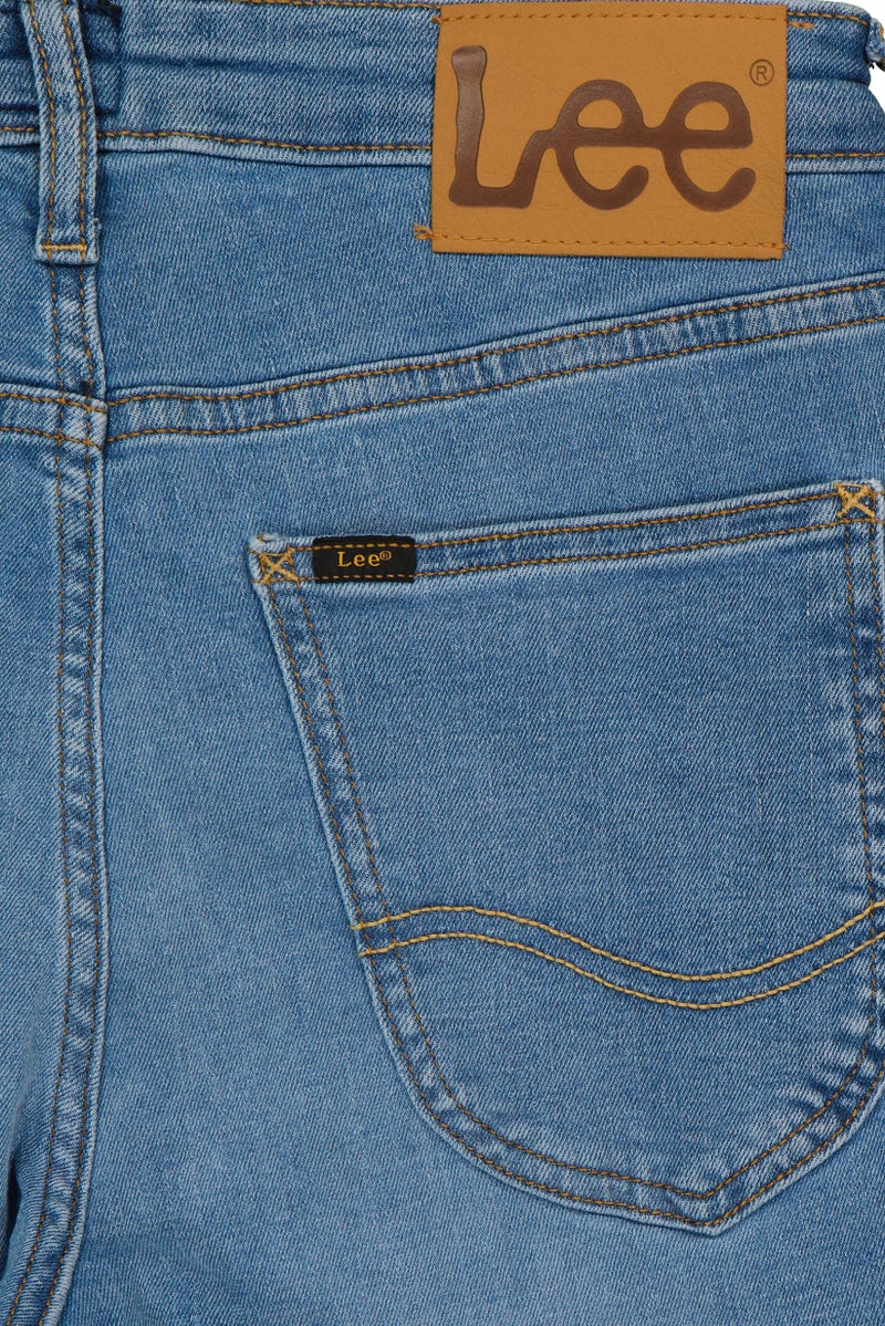 LEE Men Skinny Fit Stretchable Washed Denim Jeans, Blue - Image 4