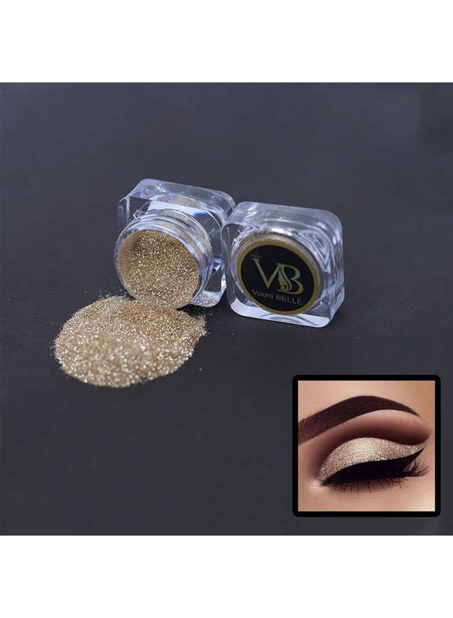 فيوني بيل صبغة عيون لامعة فضفاضة للمكياج والأظافر (لون الشمبانيا الذهبي) - Image 2