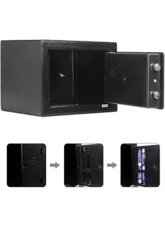 erorex Household Utensils Digital Safe Box Luxury Electronic Digital Safe Box With Electronic Number Plate Lock And Physical Key For Home Office Hotel Jewelry Passport Watch Money Storage  - Image 2