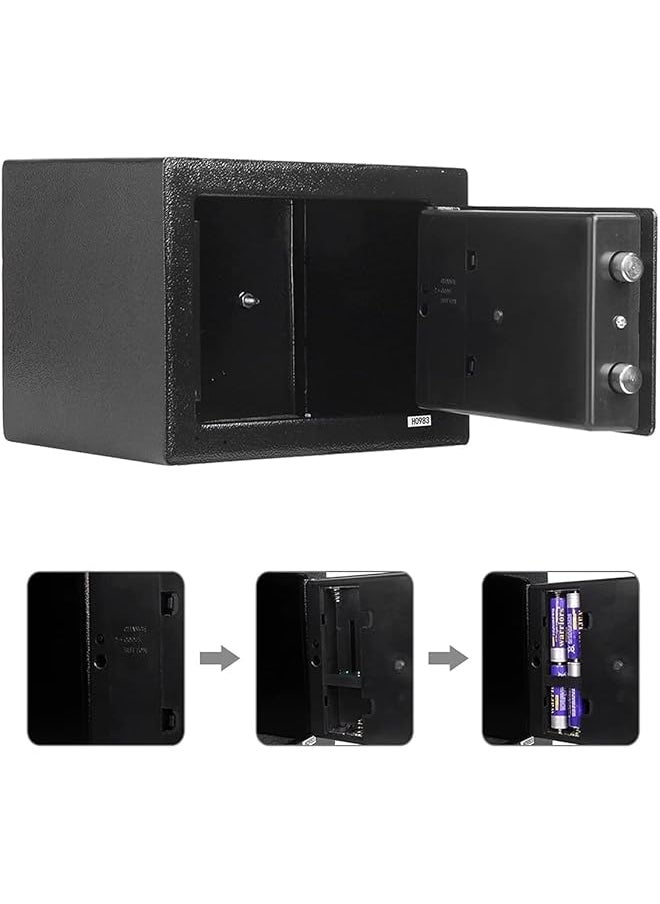 erorex Household Utensils Digital Safe Box Luxury Electronic Digital Safe Box With Electronic Number Plate Lock And Physical Key For Home Office Hotel Jewelry Passport Watch Money Storage  - Image 2