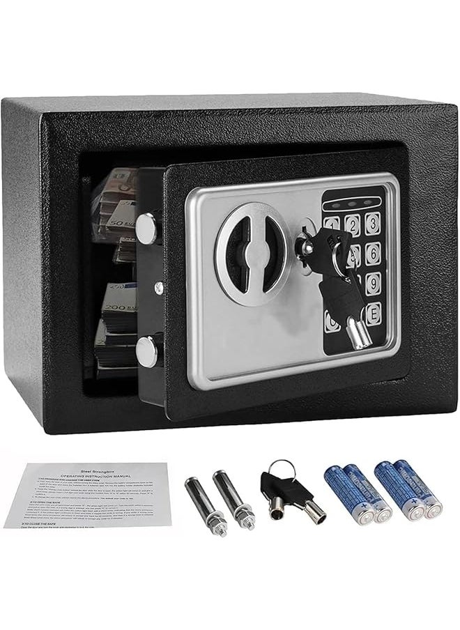 erorex Household Utensils Digital Safe Box Luxury Electronic Digital Safe Box With Electronic Number Plate Lock And Physical Key For Home Office Hotel Jewelry Passport Watch Money Storage  - Image 1