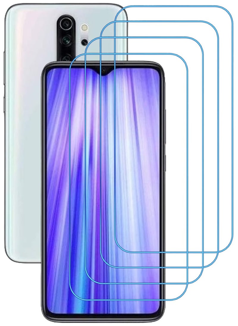 ACLIX 4 Pieces Antistatic ESD Dustproof Premium Quality High Definition Clear Tempered Glass Screen Protector Designed For Xiaomi Redmi Note 8 Pro - Image 1
