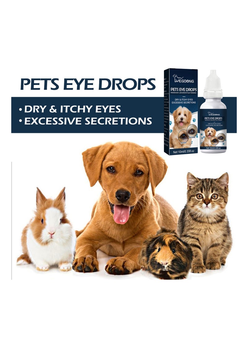 YEGBONG 10 ml Pet Ear Cleaning Liquid Swabs Cat & Dog Ear Cleaner Solution - Gentle & Effective Ear Care - for Daily Ear Cleaning  - Image 1
