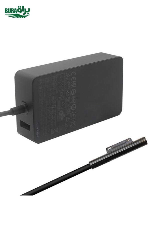 For Microsoft Surface Book 3 1932 127W 15V 8A  AC Adapter Charger, The plug specification:EU Plug