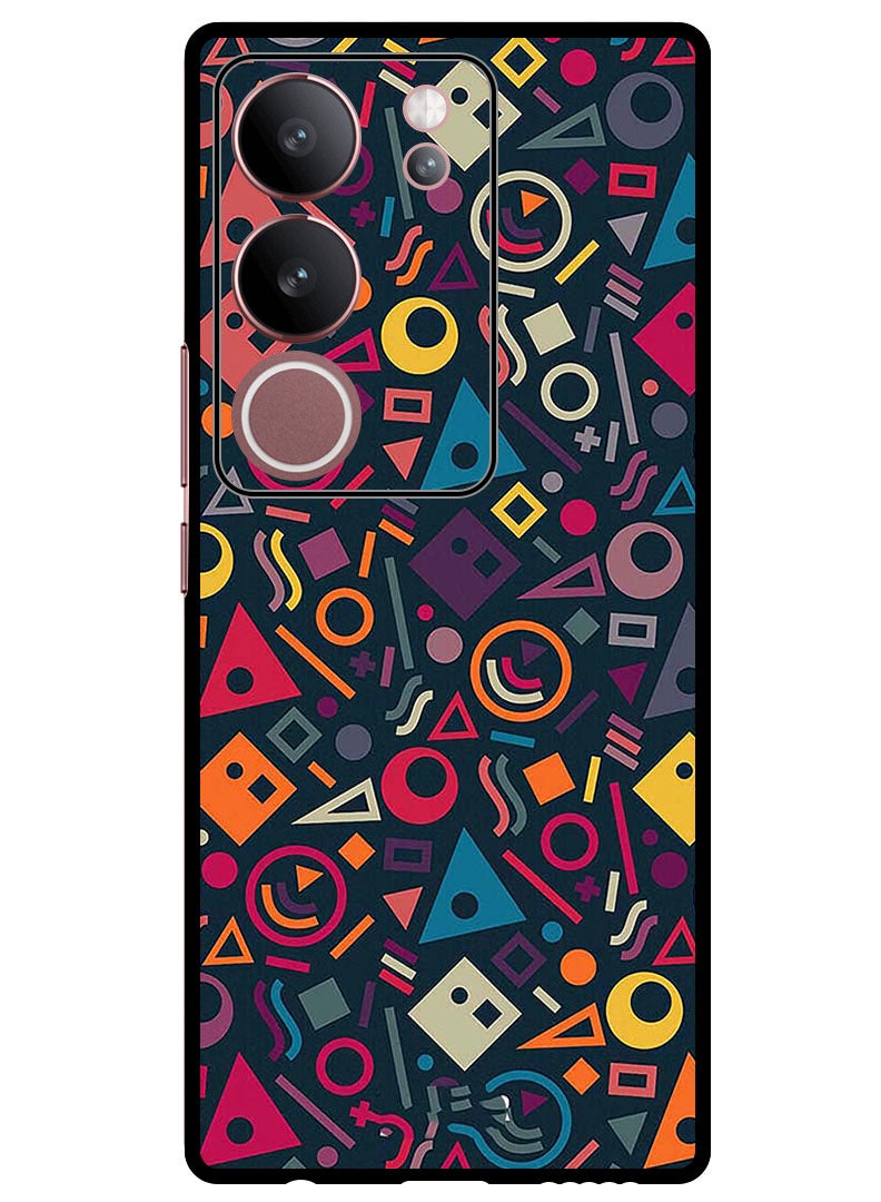 Theodor Protective Case Anti Scratch Shock Proof Bumper Cover For Vivo V29 - V29 Pro Shape Doodles - Image 1