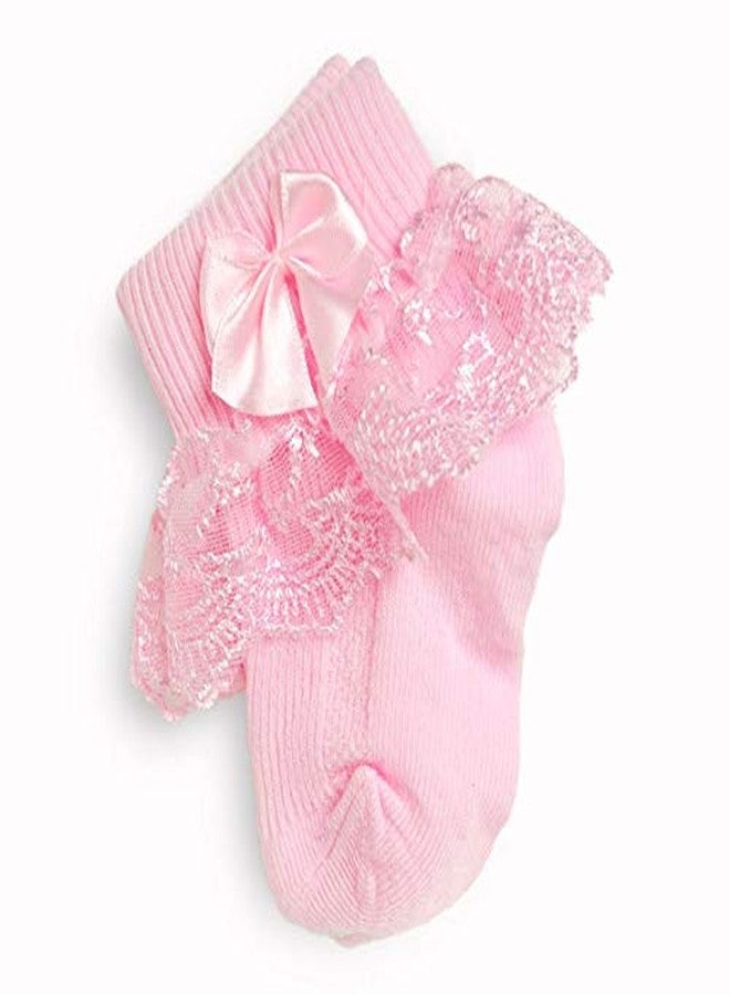 Adeimoo Little Infant Newborn Toddler Baby Girls Princess Party Lace Ruffles Frilly Socks 1-2T - Image 3