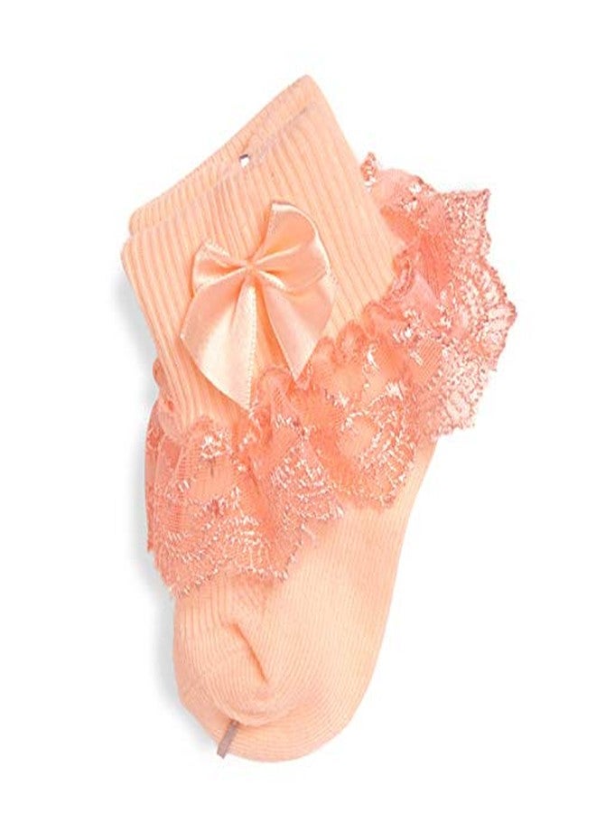 Adeimoo Little Infant Newborn Toddler Baby Girls Princess Party Lace Ruffles Frilly Socks 1-2T - Image 4
