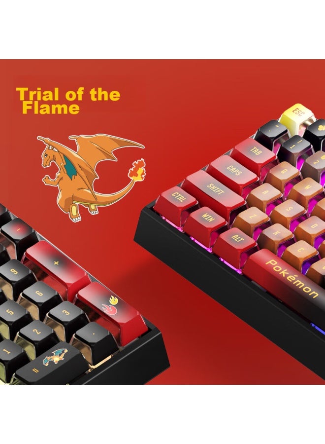 Cherry Mx3.0s Wireless Keyboard, Mechanical Keyboard, Pokemon Collaboration Edition, Pyro Dragon Keyboard, Triple-shot Pbt Keycaps, Bluetooth Tri-mode, Gift - Image 3