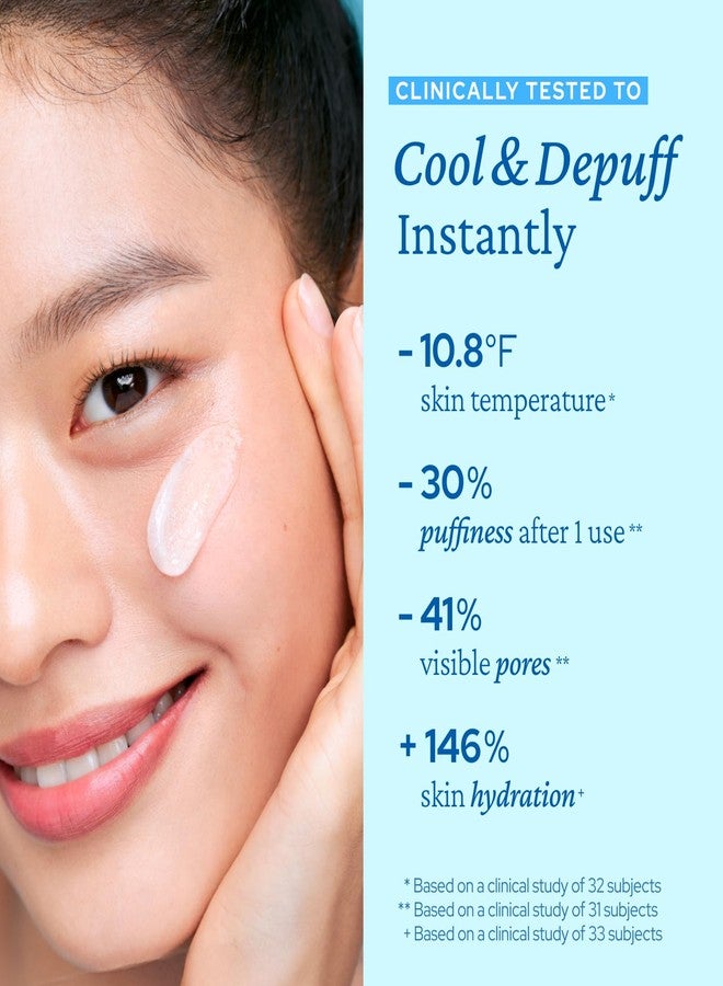 belif Aqua Bomb Cooling Relief Cream with Panthenol & Niacinamide - Daily Soothing & Hydrating Moisturizer, Depuff with Caffeine, Non-comedogenic, Lightweight Cream, Korean Skincare, 1.69 fl oz (50ml) - Image 4