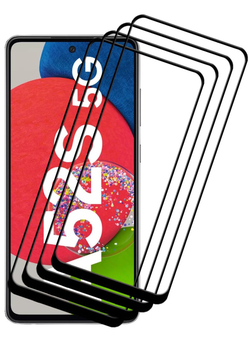 ACLIX 4 Pieces Antistatic ESD Dustproof Premium Quality High Definition Tempered Glass Screen Protector Designed For Samsung Galaxy A52s 5G - Image 1