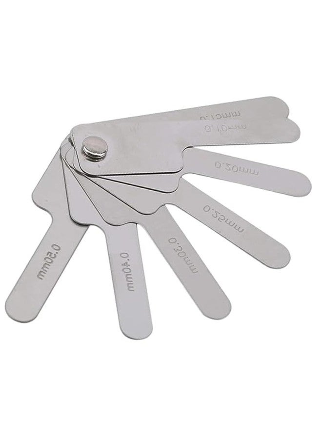 Wentoenapp Silver Dental Orthodontic Interproximal Enamel Reduction Stainless Steel Ipr Gauge Ruler 0.1-0.5 Mm, Metric and Imperial Measuring Tool, Personal Orthodontic Supplies, Orthodontic Supplies - Image 1