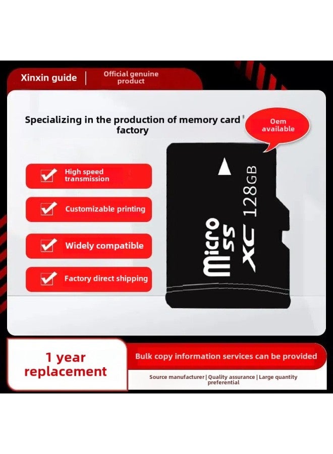 Direct Supply 8G Memory Card Camera 32G16G Mobile Phone 128G Monitoring 64G TF Card Driving Recorder 4G-Color:Picture Color-Capacity:128gb (u3 Premium Version)  - Image 2