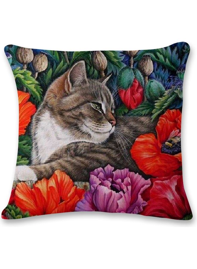 NIBEMINENT Linen Decorative Cushion Cover Multicolour