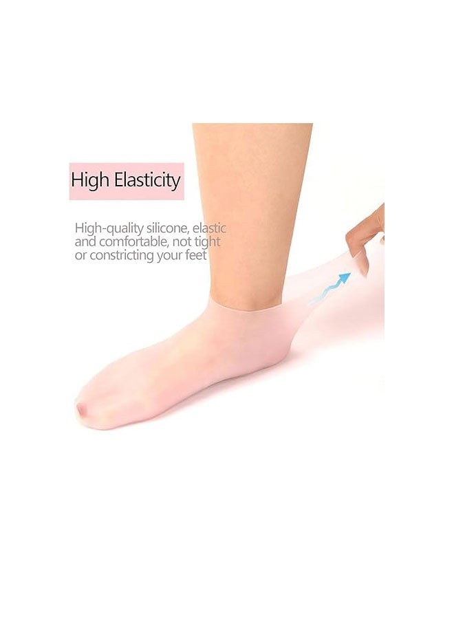 10 pairs Silicone Foot Cover - Moisturizing, Waterproof, Anti - Crack, Callus Softening Unisex Short Tube Foot Sleeves for Beach & Home Care  - Image 5