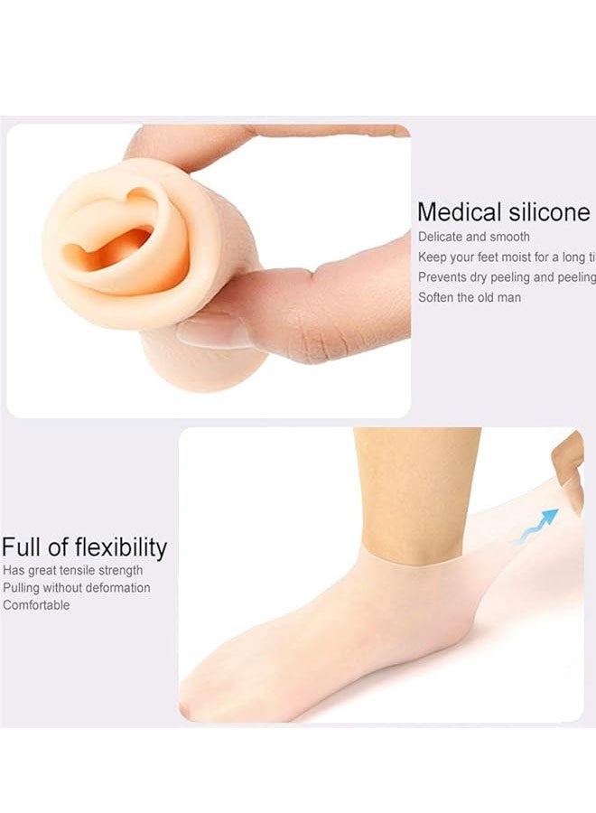 10 pairs Silicone Foot Cover - Moisturizing, Waterproof, Anti - Crack, Callus Softening Unisex Short Tube Foot Sleeves for Beach & Home Care  - Image 4