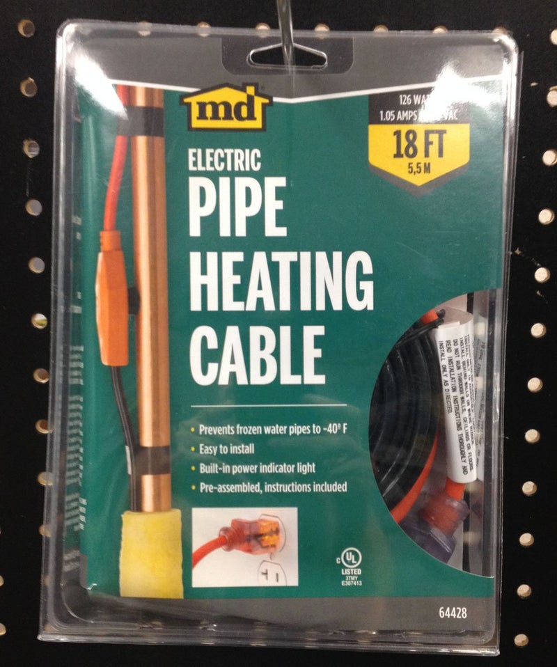 M-D Building Products 64428 18-Foot Pipe Heating Cable with Thermostat, RED - Image 5