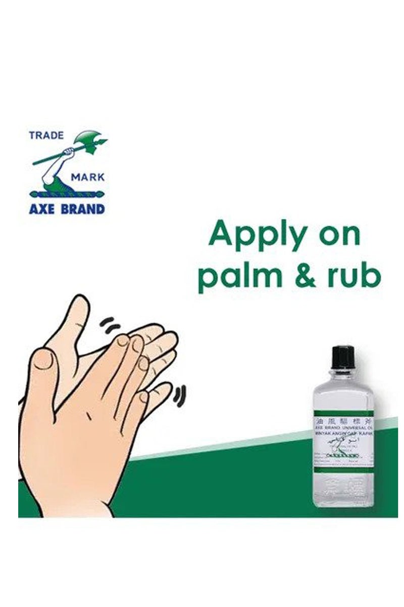 Axe Universal Oil For Quick Relief Of Cold And Headache 3ml (Pack of 12) - Image 2