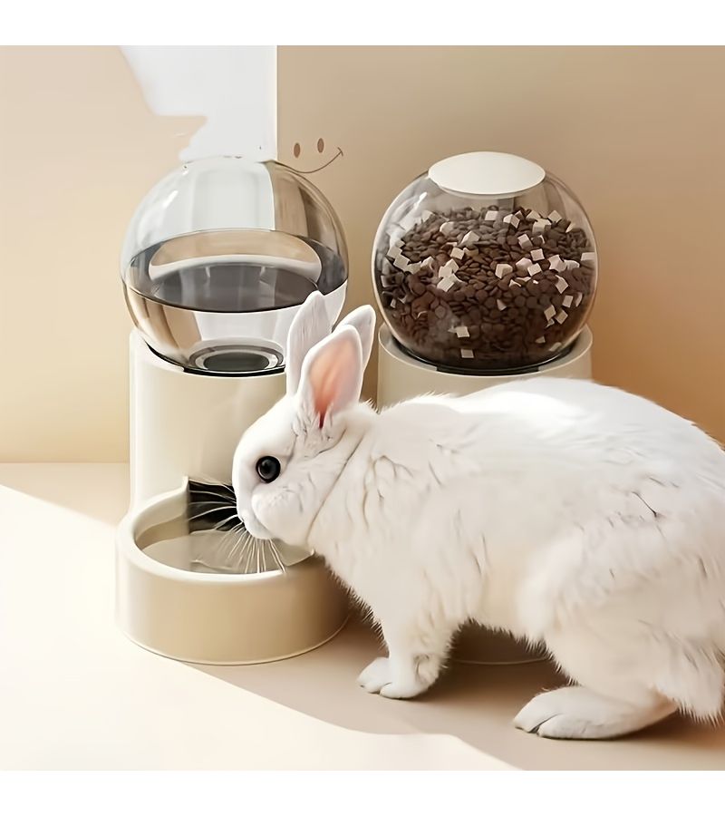 Automatic Rabbit Water Dispenser 33.81oz Easy Clean Large Capacity Pet Feeder - Image 4