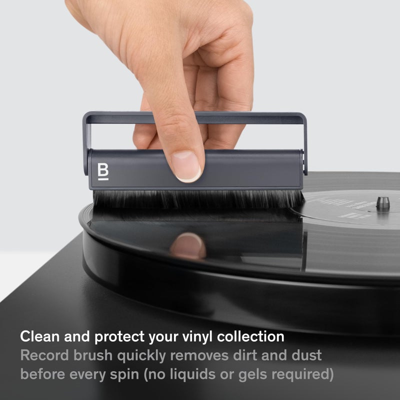 Boundless Audio Record Cleaner Kit - 2-Piece Vinyl Cleaning Kit Includes Record Brush & Stylus Cleaner - Carbon Fiber Anti-Static Vinyl & Stylus Brushes - Image 3