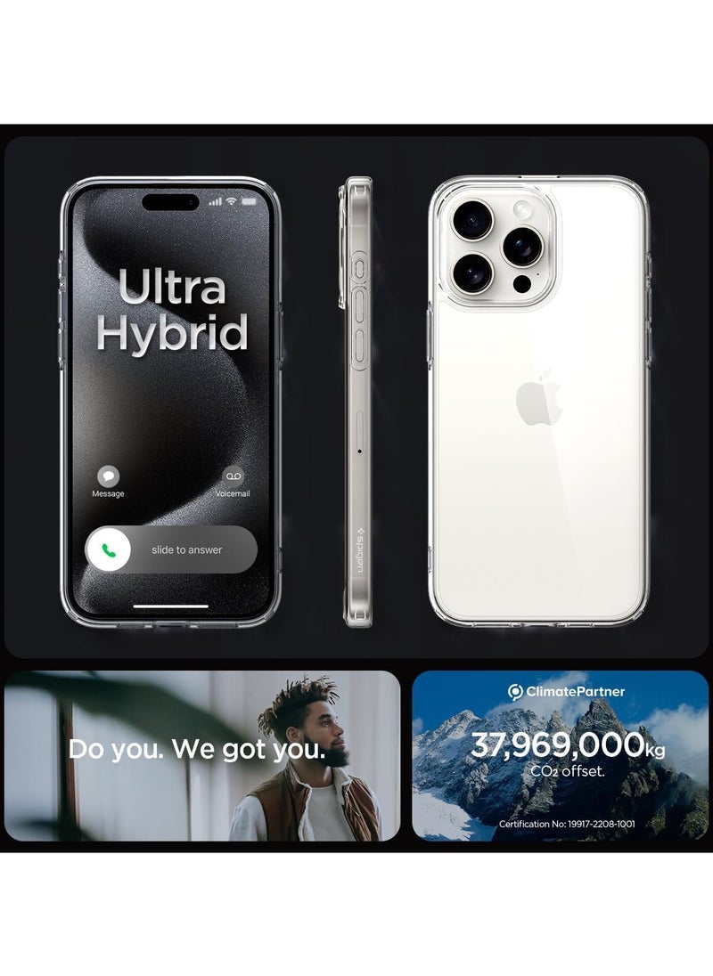 غطاء خلفي شفاف مضاد للخدش من مادة TPU لهاتف Apple iPhone 15 Pro Max