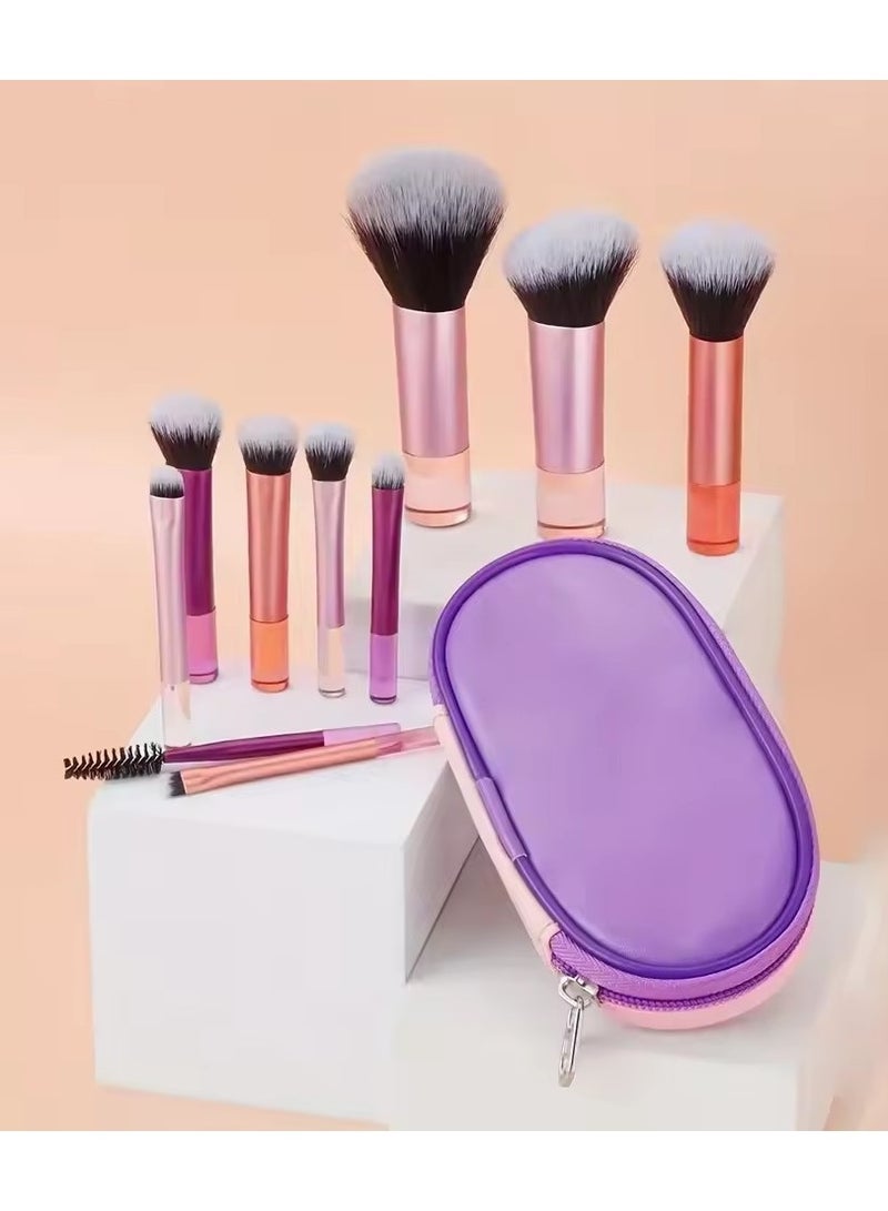 Goolsky Professional Mini Makeup Brush Set Powder Eyeshadow Foundation Blush Concealer Beauty Tools Supplies 10pcs - Image 5