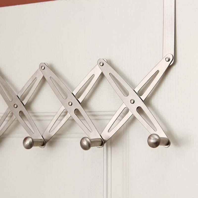 VATTU 6 Alloy Steel Hooks for Clothes Hanging Over The Door Cloth Hanger for Door Flexible Back Door Hanger Rack Bathroom Kitchen Organizer - Image 2