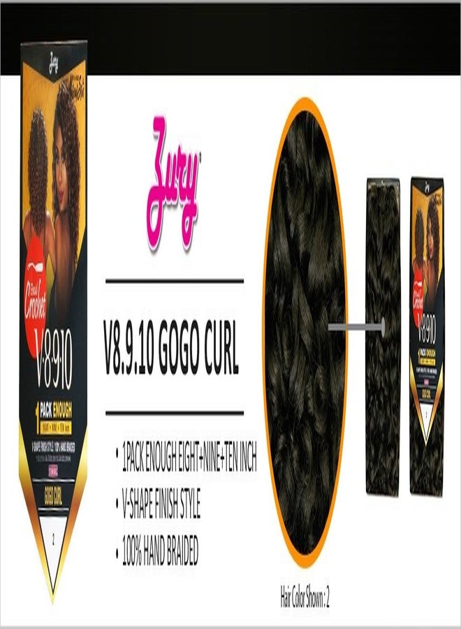 Zury Royal Zury Synthetic Hair Crochet Braids V8.9.10 GoGo Curl 1Pack Enough (SOM 27/30) - Image 3