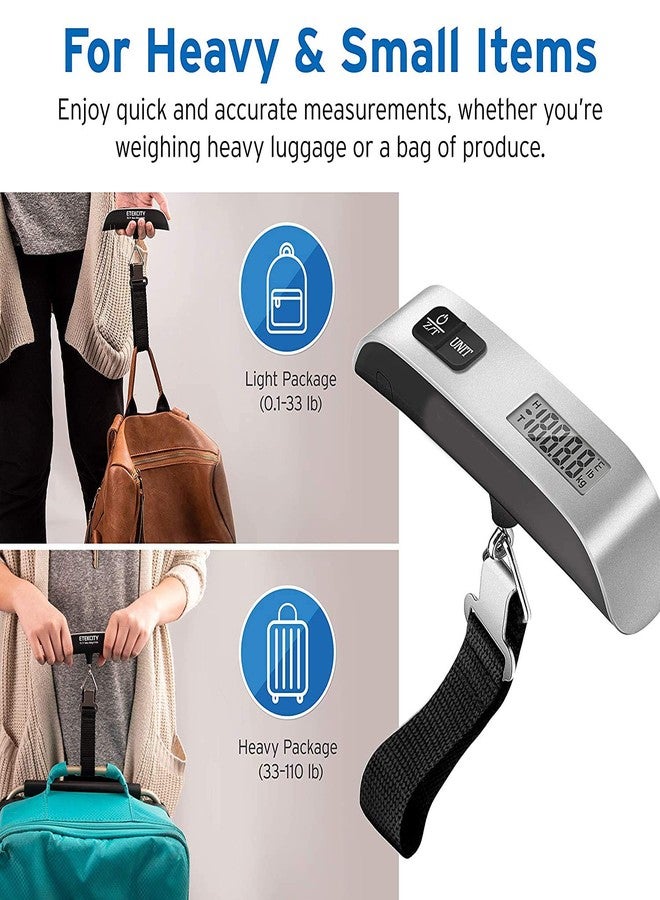 Geek Lab Digital Hanging Luggage Scale 50 Kgs / 110 Pounds, Rubber Paint Handle & Tare Function. Portable Scale for Travel Household & Kitchen. (1) - Image 5