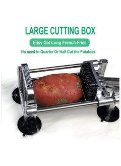 Stainless Steel French Fry Cutter French Fry Cutter, Potato Fry Cutter French Fries Cutter with 1/2 Inch and 3/8 Inch Blade Great, Commercial Grade Vegetable & Fruits Chopper - pzsku/ZB22FB4B83A1C94FFC14BZ/45/_/1738868116/bfa4ff0b-ee54-4d4f-8c43-6039c8a60707