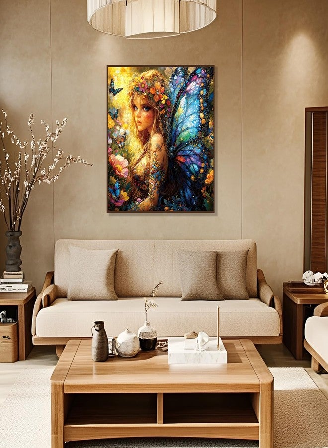 Cafly Jigsaw Puzzles for Adults 1024 Pieces - Challenging Fun Puzzles Stunning Art Wall Decor, Gift for Adult Puzzle Lovers, Family Game, Butterfly Fairy Z0810 - Image 2