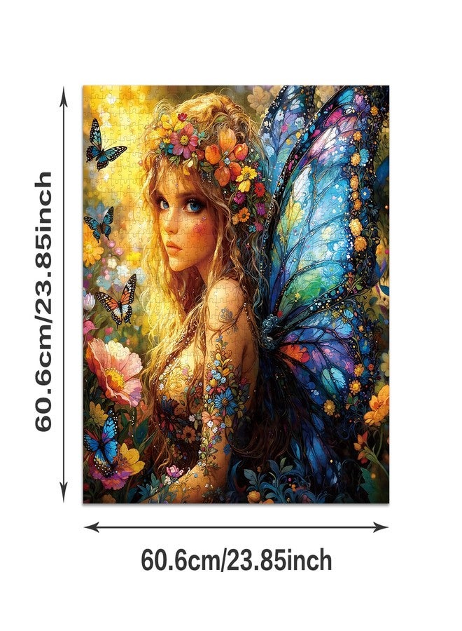 Cafly Jigsaw Puzzles for Adults 1024 Pieces - Challenging Fun Puzzles Stunning Art Wall Decor, Gift for Adult Puzzle Lovers, Family Game, Butterfly Fairy Z0810 - Image 4
