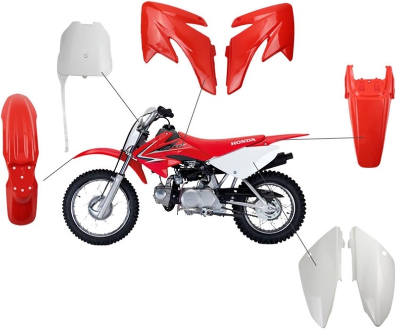 Wivplex CRF70 Plastic Fairing Body Kit for Dirt Bikes - Image 3