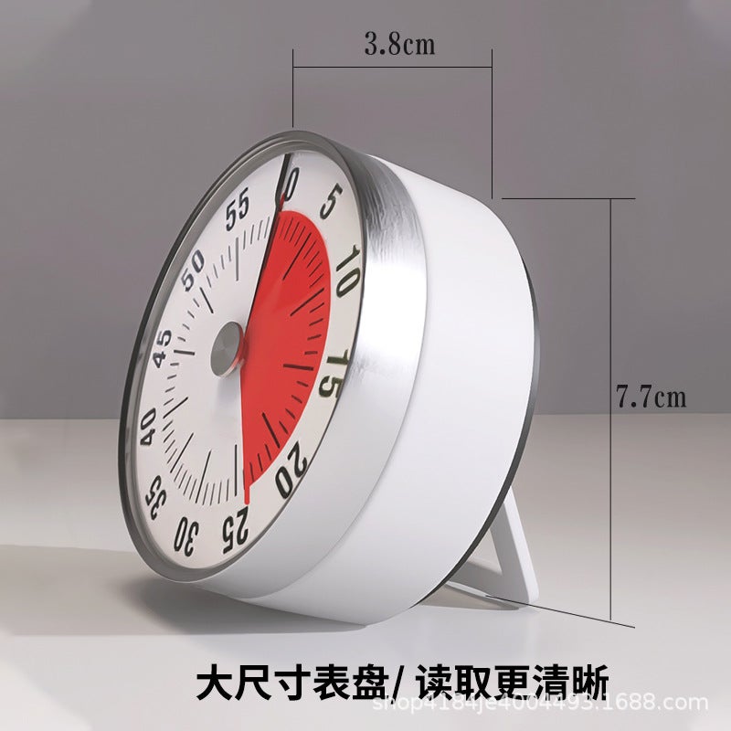 Stainless Steel Timer Kitchen Magnetic Mechanical Timer Student Time Manager Rotating Countdown Alarm Clock - Image 3