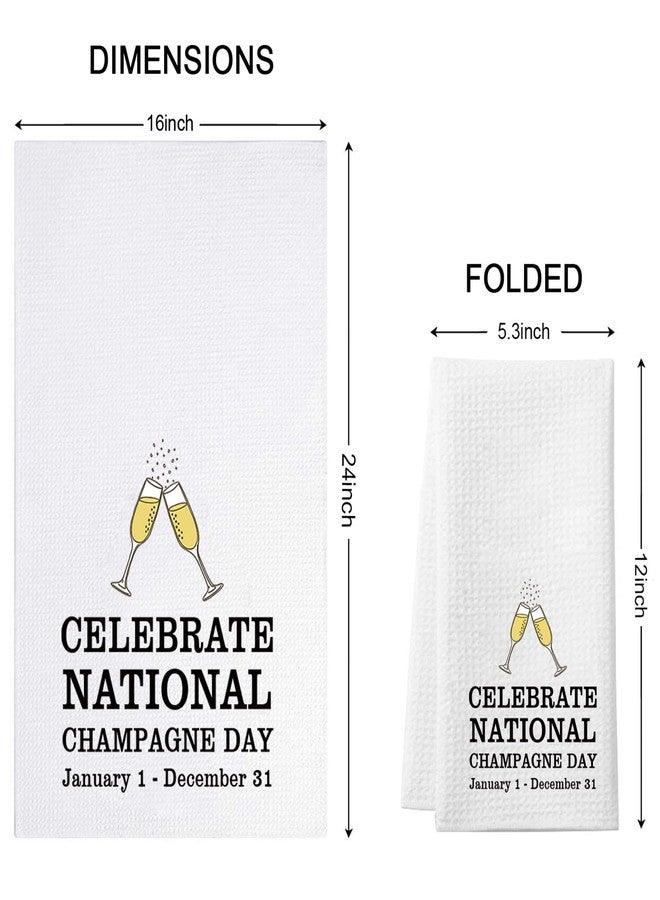 WCGXKO Champagne Gift The Champagne Lover Gift Housewarming Party Towel Dish Cloth Tea Towel (Celebrate Towel) - Image 2