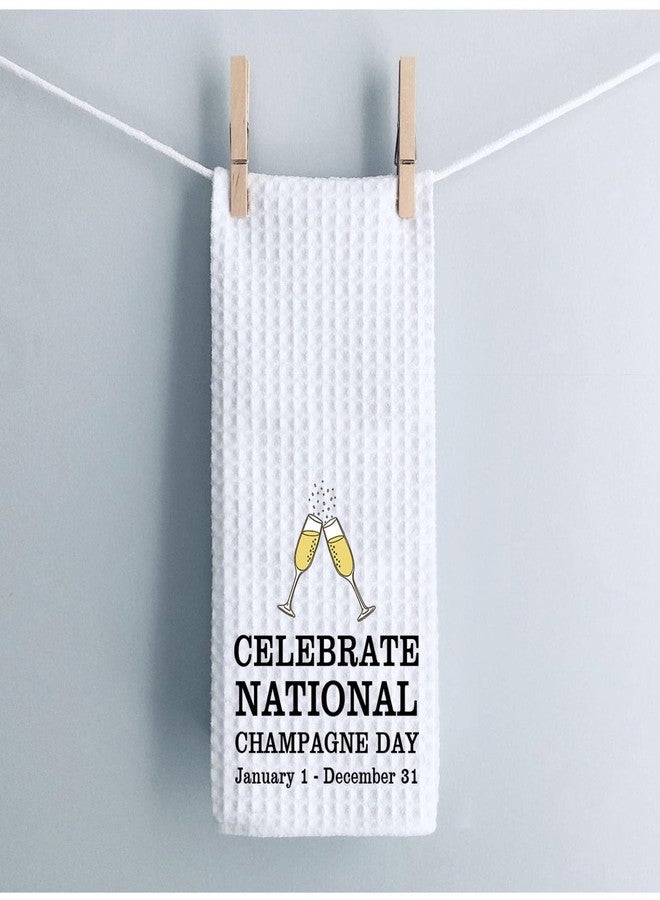 WCGXKO Champagne Gift The Champagne Lover Gift Housewarming Party Towel Dish Cloth Tea Towel (Celebrate Towel) - Image 4