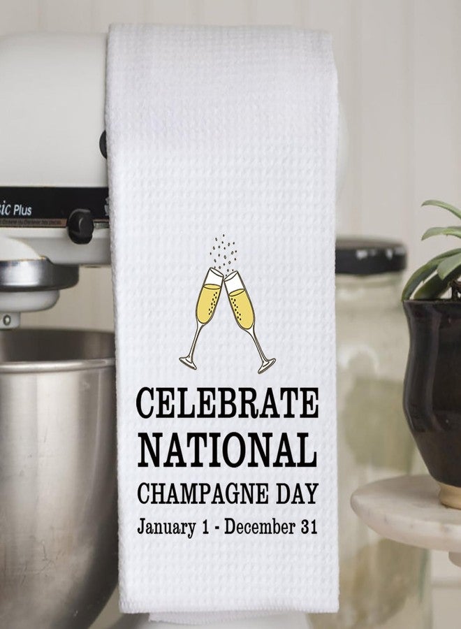 WCGXKO Champagne Gift The Champagne Lover Gift Housewarming Party Towel Dish Cloth Tea Towel (Celebrate Towel) - Image 5