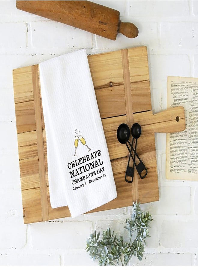 WCGXKO Champagne Gift The Champagne Lover Gift Housewarming Party Towel Dish Cloth Tea Towel (Celebrate Towel) - Image 3