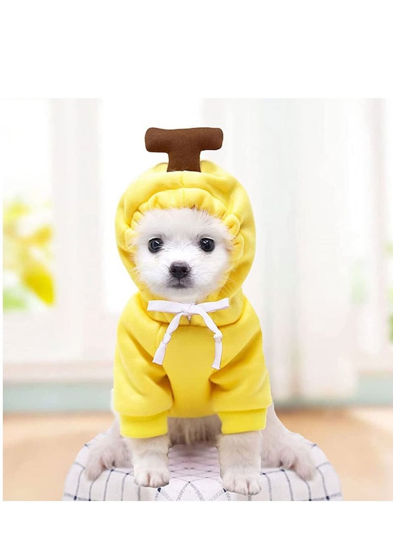 SYOSI Dog Cat Hoodie Costume Pet Clothes Dog Pet Halloween Cosplay Dress Carrot Shape Warm Jacket Pet Cold Weather Sweatshirt Clothes Outfit Outerwear for Cats Puppy Small Large Dogs Yellow - Image 1