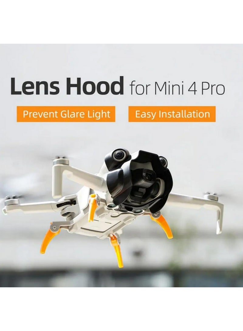 1 قطعة غطاء عدسة لـ Mini 4 Pro، غطاء حماية من الوهج، حاجب عدسة، غطاء حماية للجيمبل، حاجب شمس لـ DJI Mini 4 Pro ملحقات. - Image 4