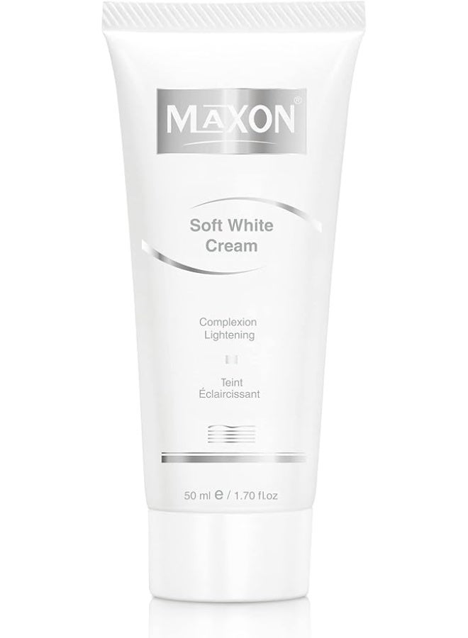 ماكس أون MAX-ON Soft White Beauty Cream 50ml - Dark Circle and Acne Removal, Skin Whitening for Face & Body - Nighttime Skincare with Alpha & Kojic Acid - Suitable for Men & Women - Image 1