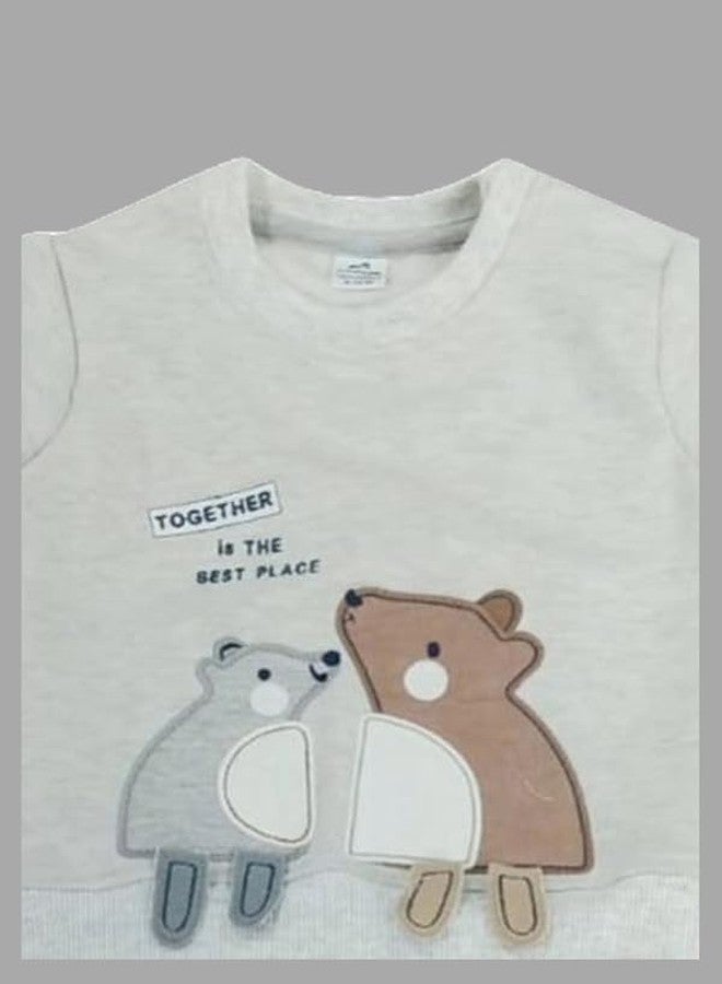 دولار طقم تيشيرت وبنطال للأطفال الرضع من دولار جونيور (KWRN10026_6-9M) متعدد الألوان - Image 3