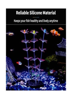 Generic Glowing Aquarium Coral Decoration, 1 Piece Artificial Silicone Plant for Fish Tank, Vibrant Underwater Landscape Ornament, Ideal for Aquatic Environments  - Image 3