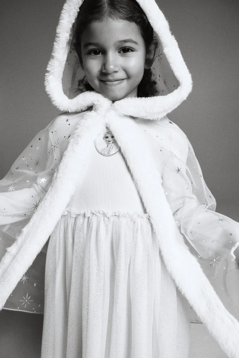 H&M Motif-detail tulle dress