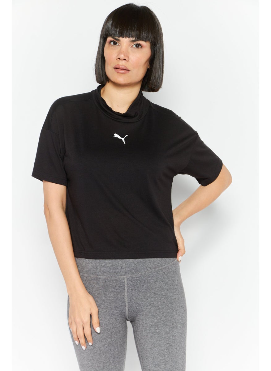 PUMA Women Sportswear Fit Short Sleeves  Training Top, Black  - Image 1