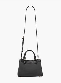 Le Confort Women Panelled Tote Bag with Detachable Strap and Button Closure  - Image 2