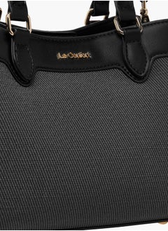 Le Confort Women Panelled Tote Bag with Detachable Strap and Button Closure  - Image 4