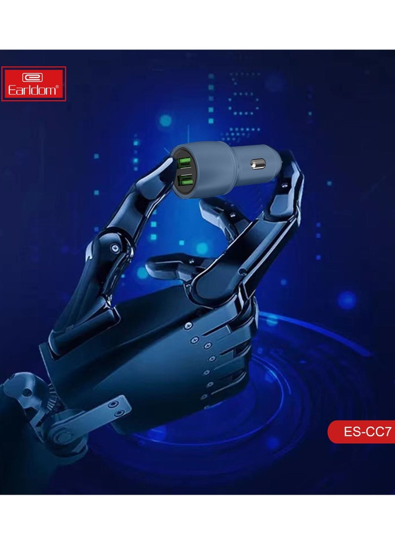 JAJEEK "New Car USB Charger Quick Charge 3.0 – Dual USB Ports Mobile Phone Charger for iPhone 12 & Fast Charging with Cable" - Image 4