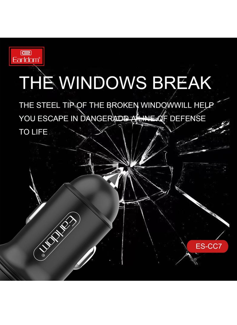 JAJEEK "New Car USB Charger Quick Charge 3.0 – Dual USB Ports Mobile Phone Charger for iPhone 12 & Fast Charging with Cable" - Image 3